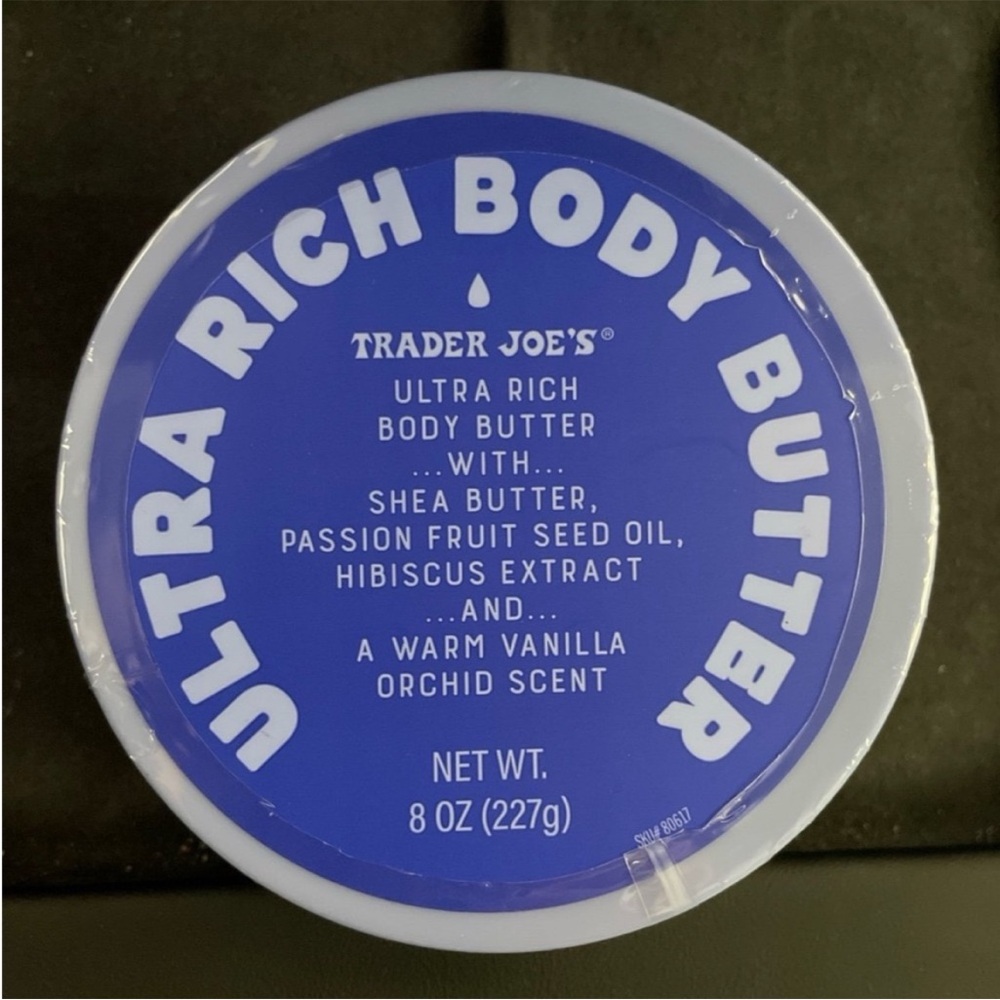 Trader Joe’s ultra rich body butter —brand new and sealed!
